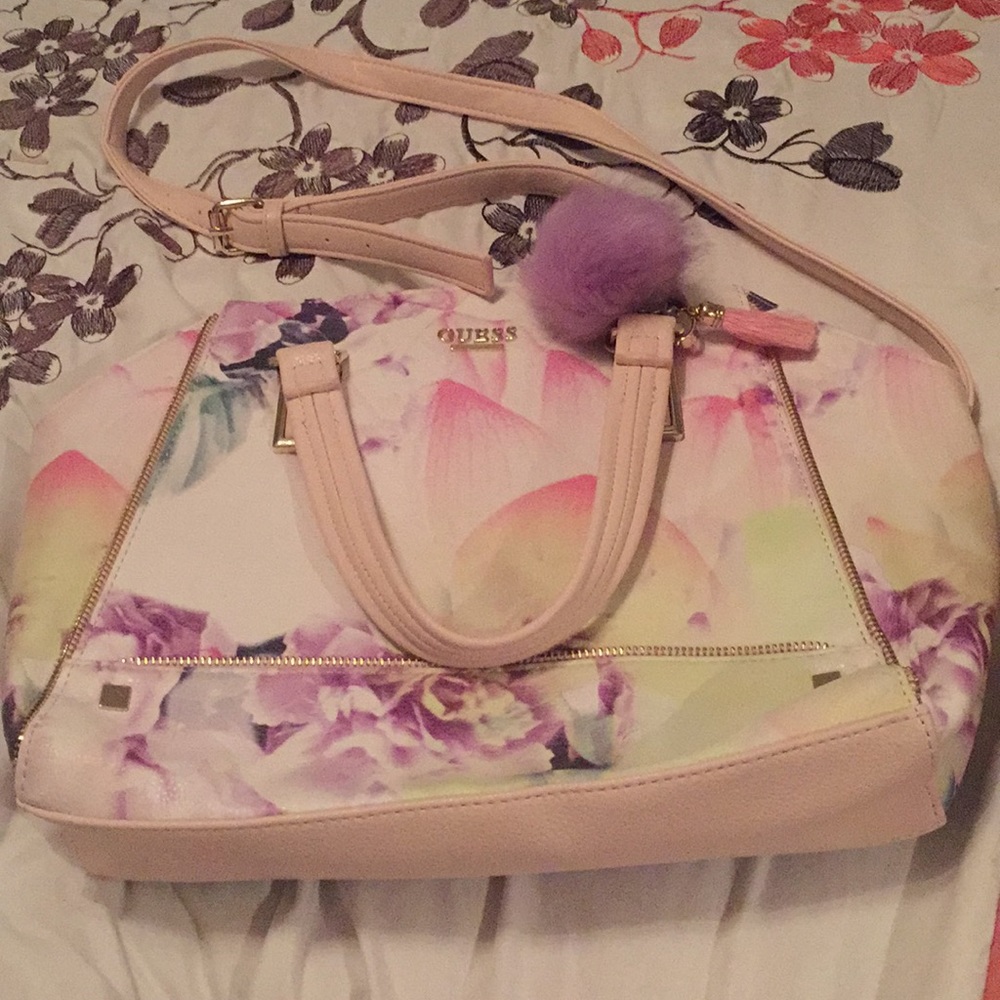 Guess floral print handbag